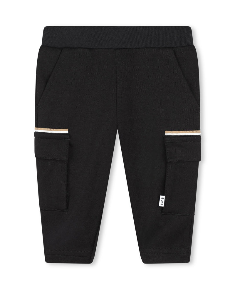 Baby Boys Black Cargo Pants