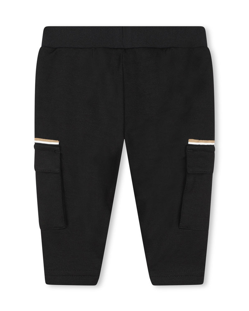 Baby Boys Black Cargo Pants