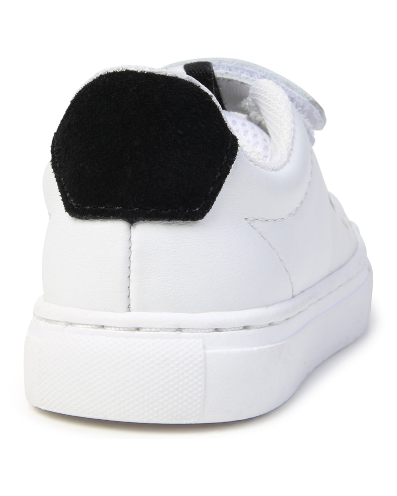 Toddler White Leather Sneakers