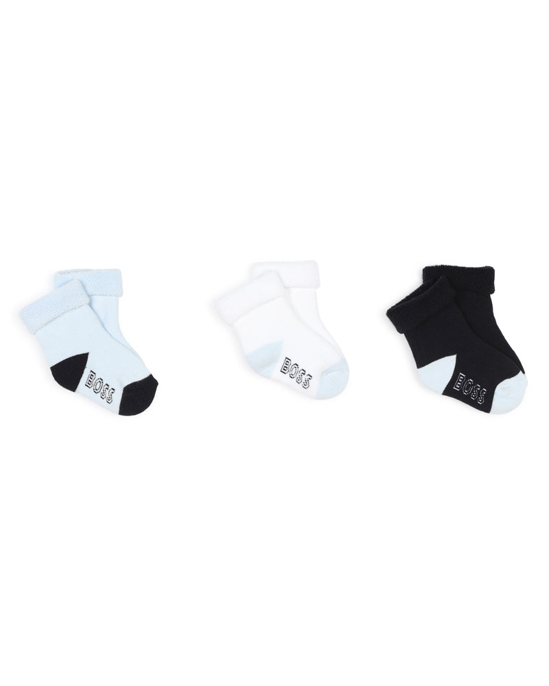 Baby Boys Navy 3 Pack Sock Set