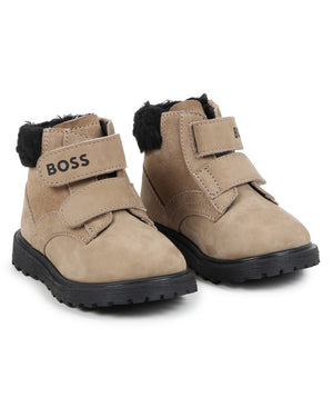 
  
    Boss
  
 Boys Brown Leather Boots