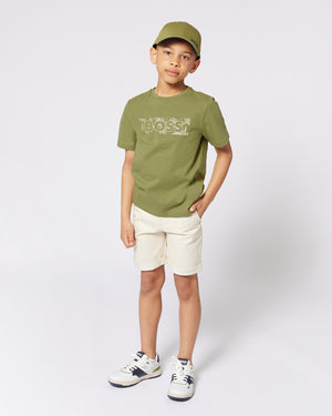 
  
    Boss
  
 Boys Beige Cotton Twill Shorts