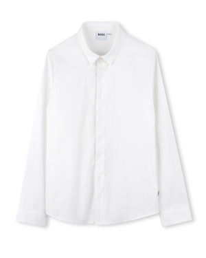 
  
    Boss
  
 Boys White Cotton Shirt