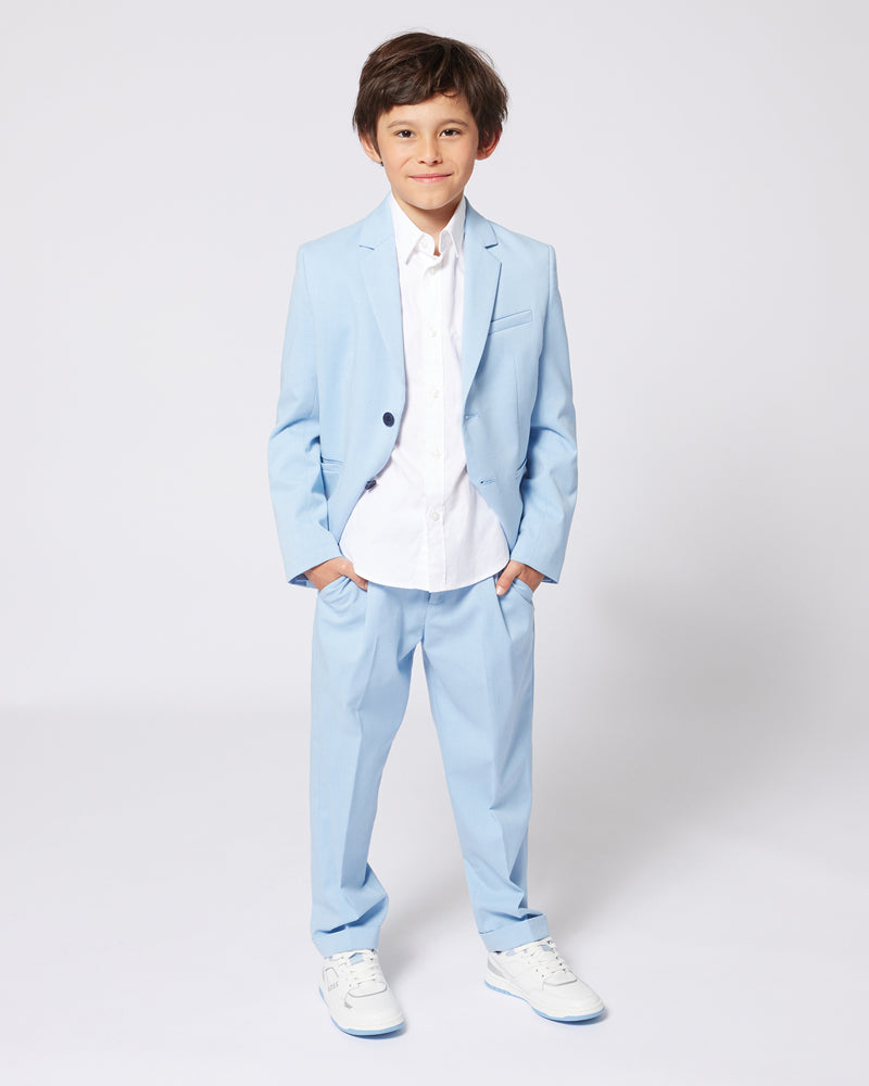 Boys White Cotton Shirt