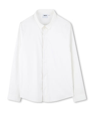 
  
    Boss
  
 Boys White Cotton Shirt