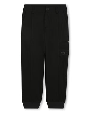 
  
    Boss
  
 Boys Black Cargo Pants