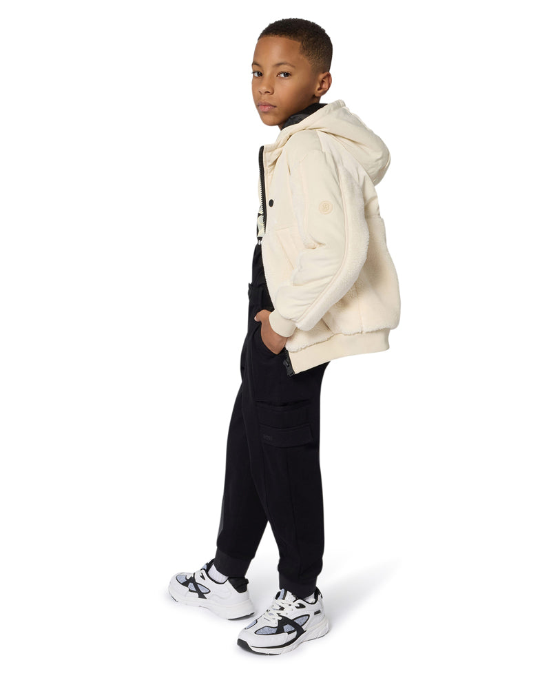 Boys Black Cargo Pants