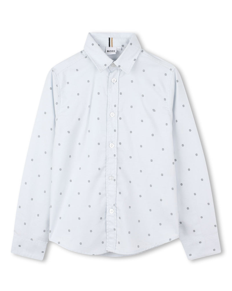 
  
    Boss
  
 Boys Blue Button Down Shirt