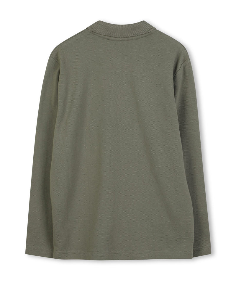 Boys Green Cotton Polo