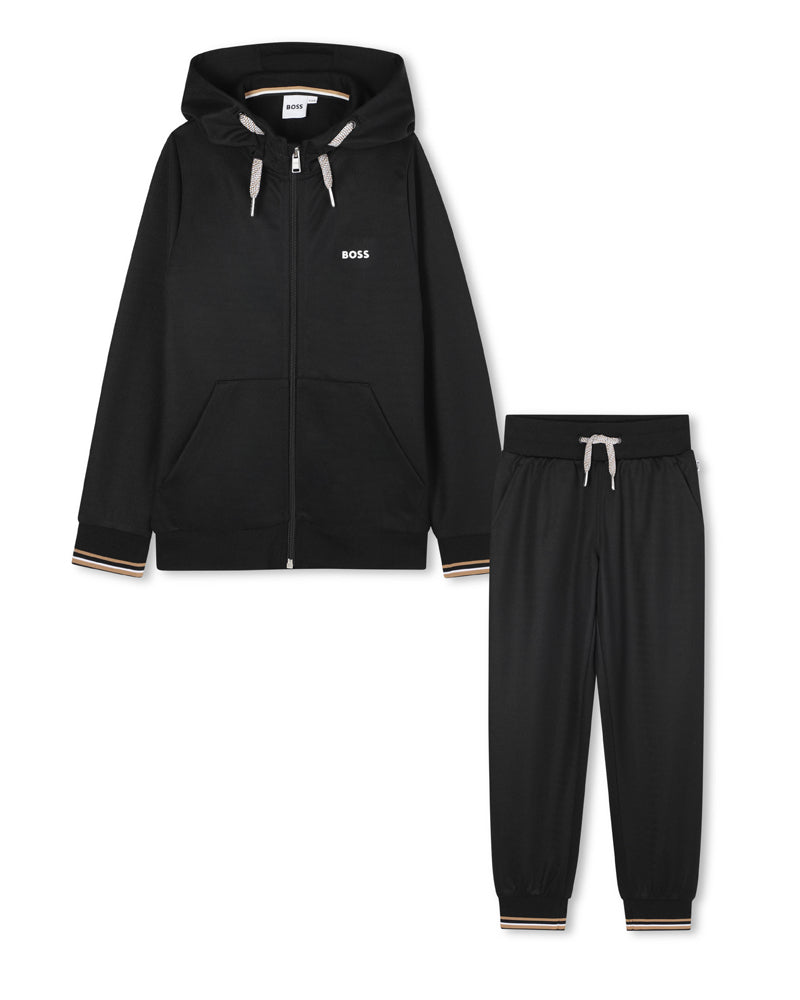 Hugo Boss Kids Boys Black Logo Tracksuit