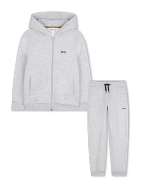 
  
    Boss
  
 Boys Grey Logo Tracksuit