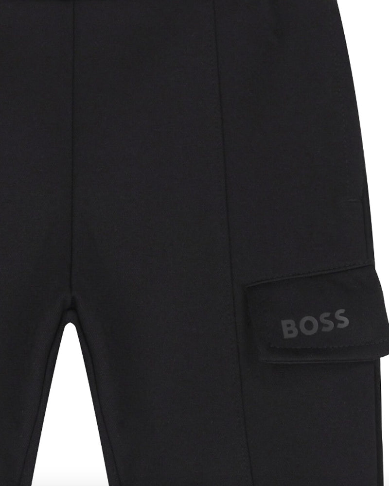 
  
    Boss
  
 Baby Boys Black Cargo Pants