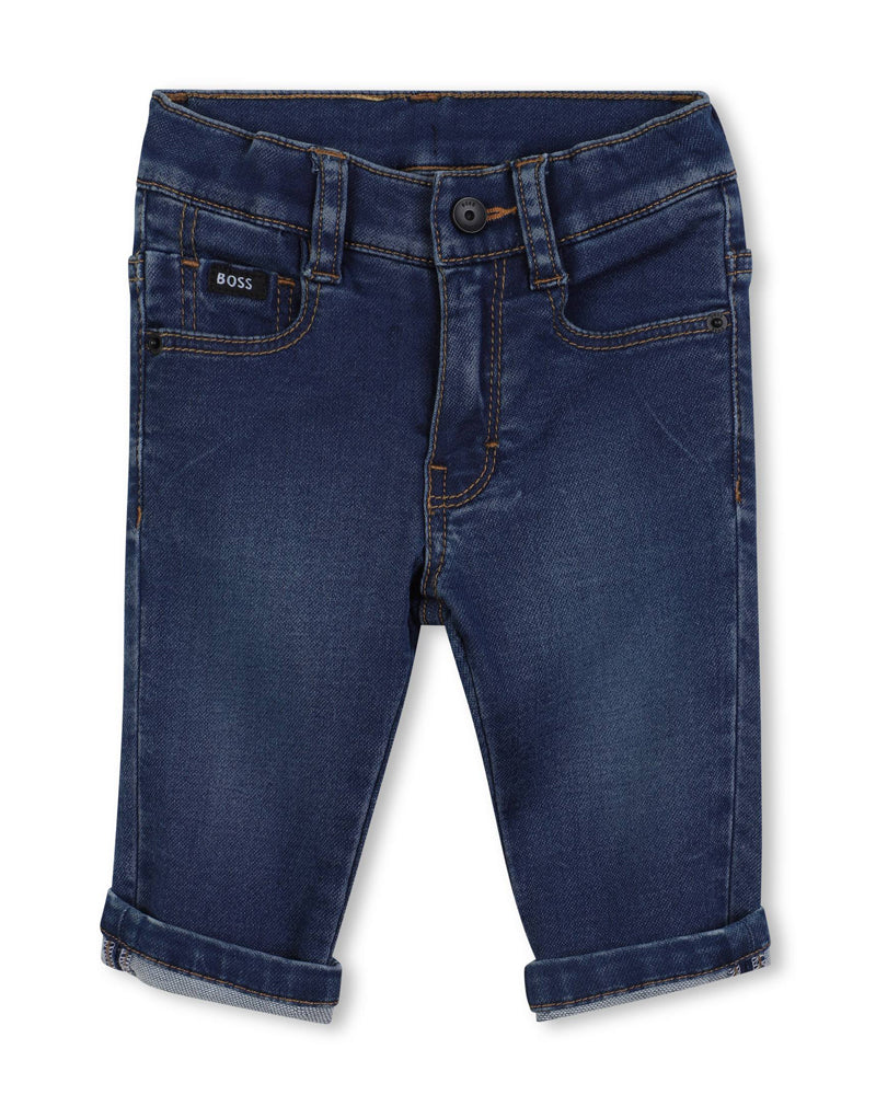 
  
    Boss
  
 Baby Boys Blue Denim