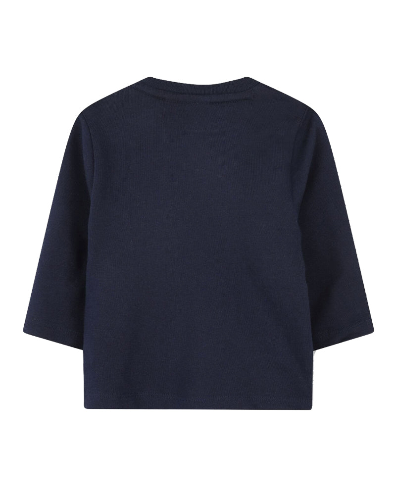 Baby Boys Navy Logo Top