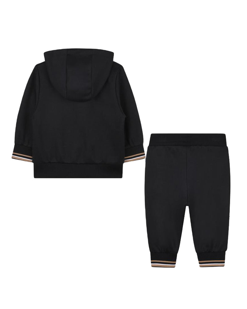 Baby Boys Black Tracksuit