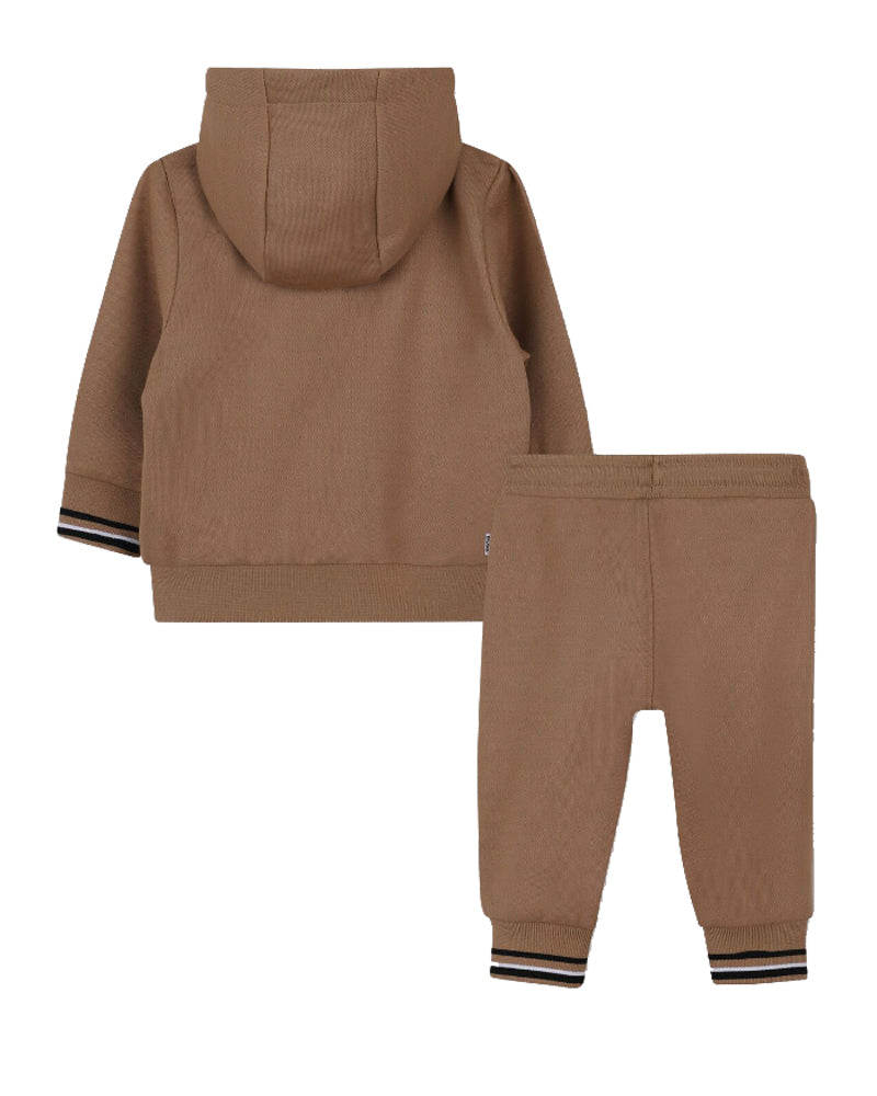 Baby Boys Beige Tracksuit