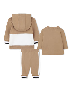 
  
    Boss
  
 Baby Boys Beige Tracksuit Set