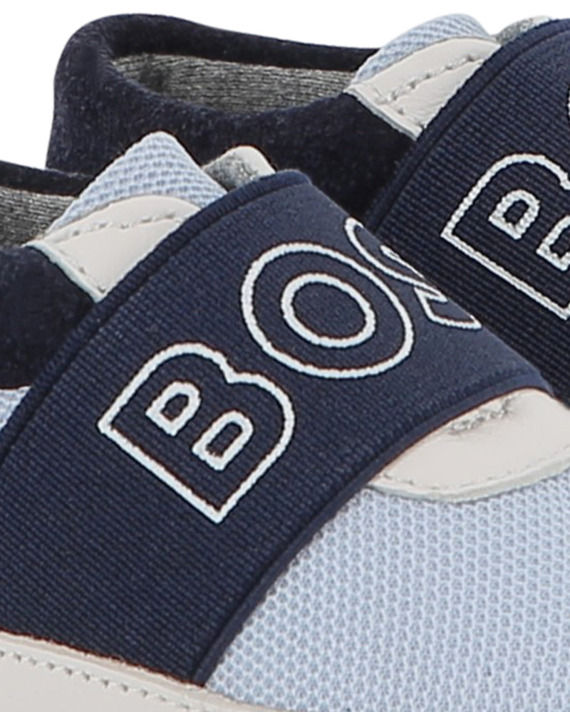 
  
    Boss
  
 Baby Boys Navy Sneakers