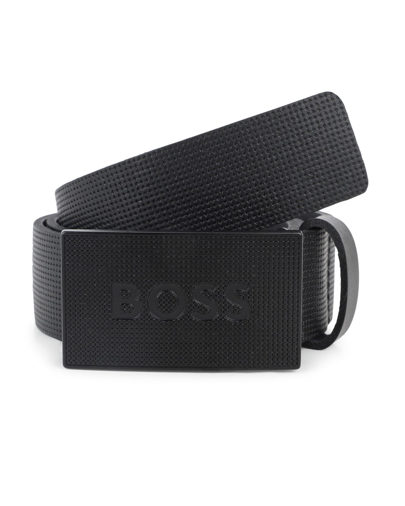 
  
    Boss
  
 Boys Black Plate Belt