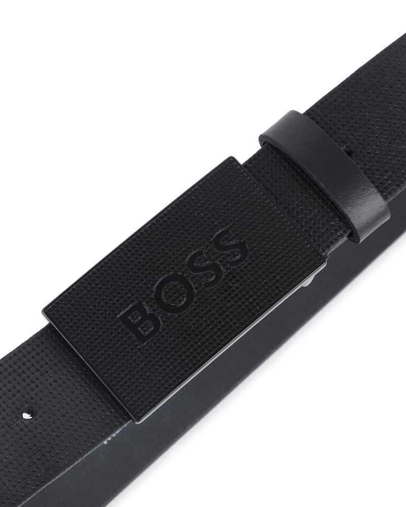 
  
    Boss
  
 Boys Black Plate Belt