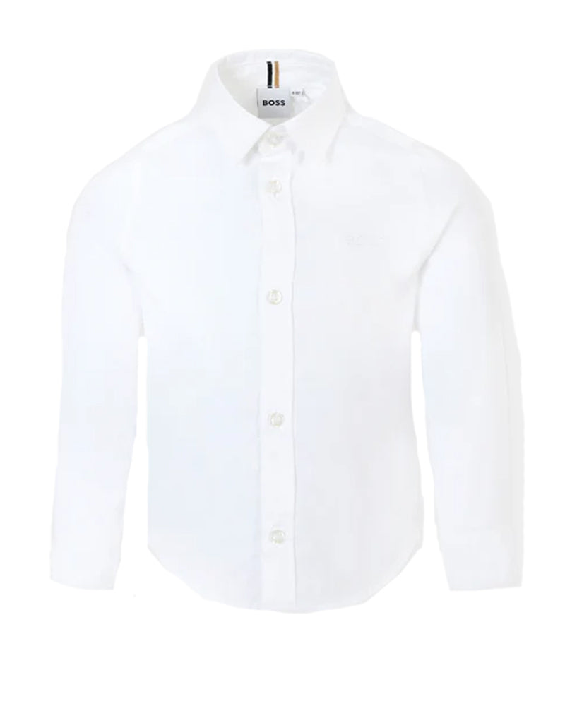 Hugo Boss Baby Boys White Button Down Shirt