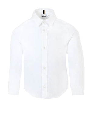 
  
    Boss
  
 Baby Boys White Button Down Shirt