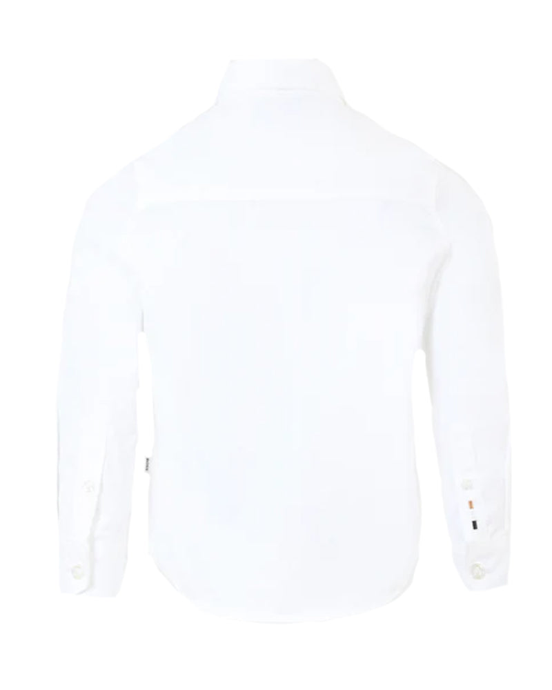 Baby Boys White Button Down Shirt