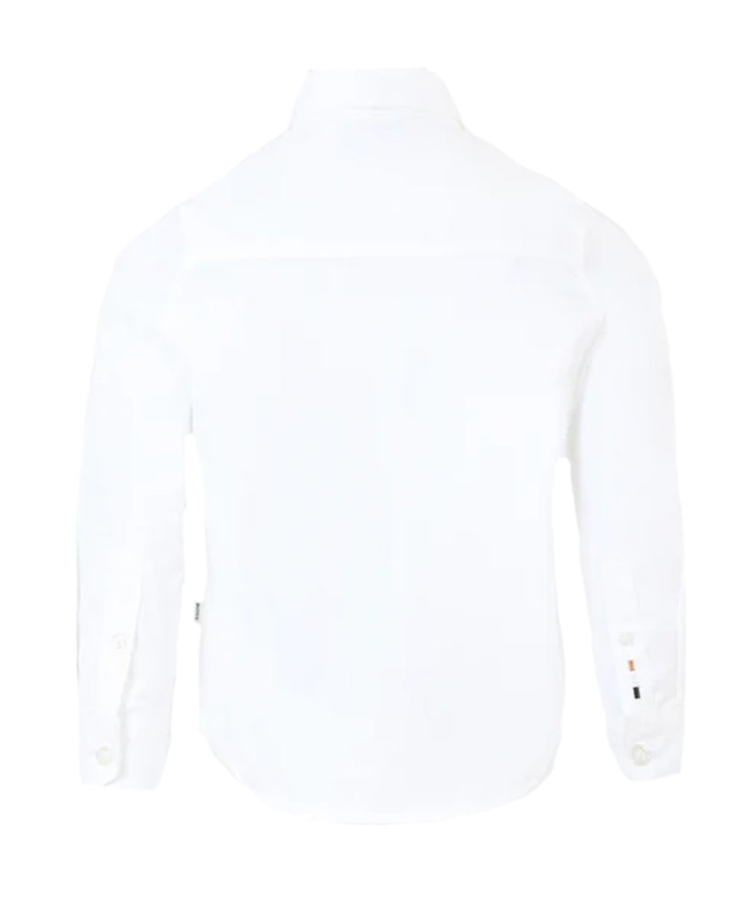 
  
    Boss
  
 Baby Boys White Cotton Shirt