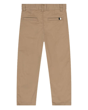 
  
    Boss
  
 Boys Beige Cotton Twill Pants