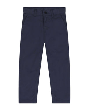 
  
    Boss
  
 Boys Navy Cotton Twill Pants