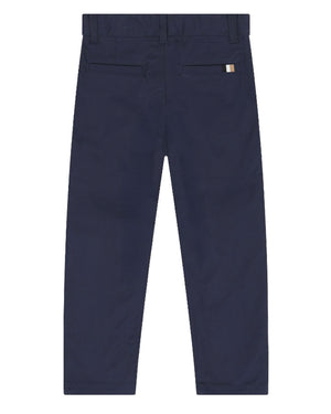 
  
    Boss
  
 Boys Navy Cotton Twill Pants