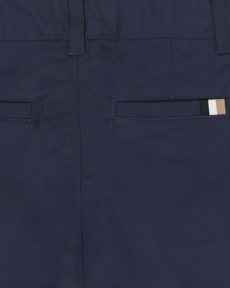 Boys Navy Cotton Twill Pants