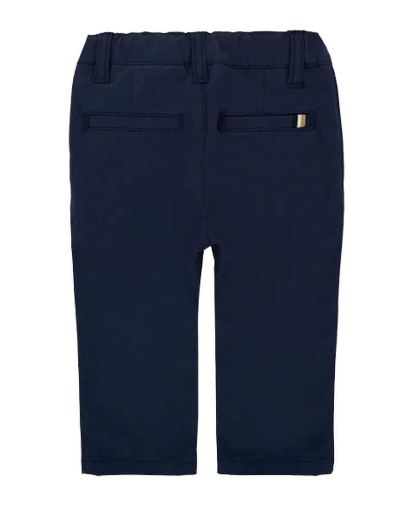 
  
    Boss
  
 Baby Boys Navy Cotton Twill Pants