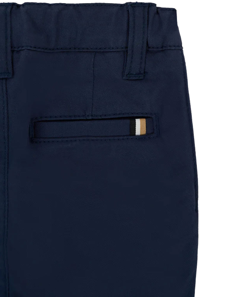 
  
    Boss
  
 Baby Boys Navy Cotton Twill Pants