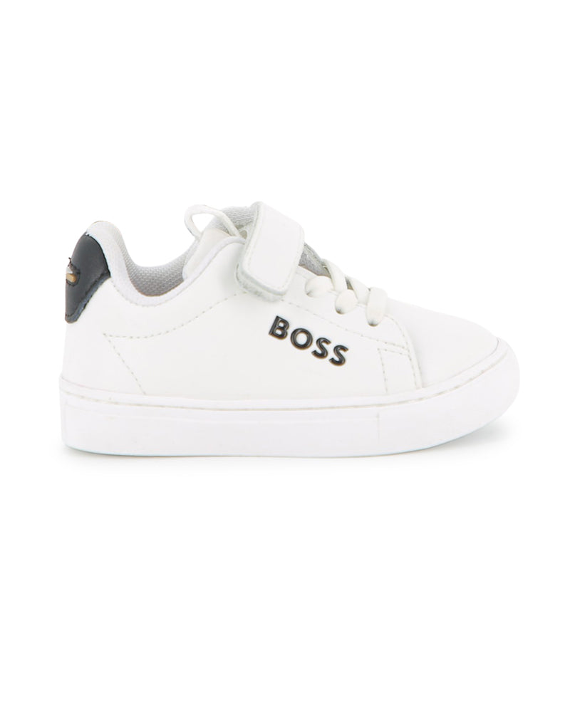 
  
    Boss
  
 Toddler White Logo Sneakers