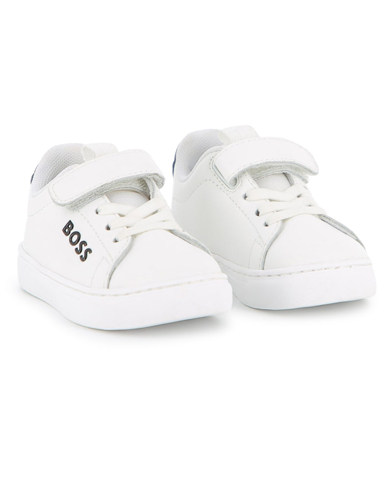 
  
    Boss
  
 Toddler White Logo Sneakers
