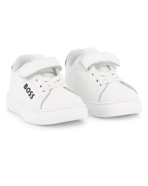 
  
    Boss
  
 Toddler White Logo Sneakers