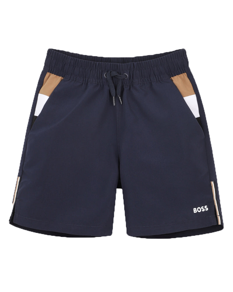 
  
    Boss
  
 Baby Boys Navy Swim Shorts