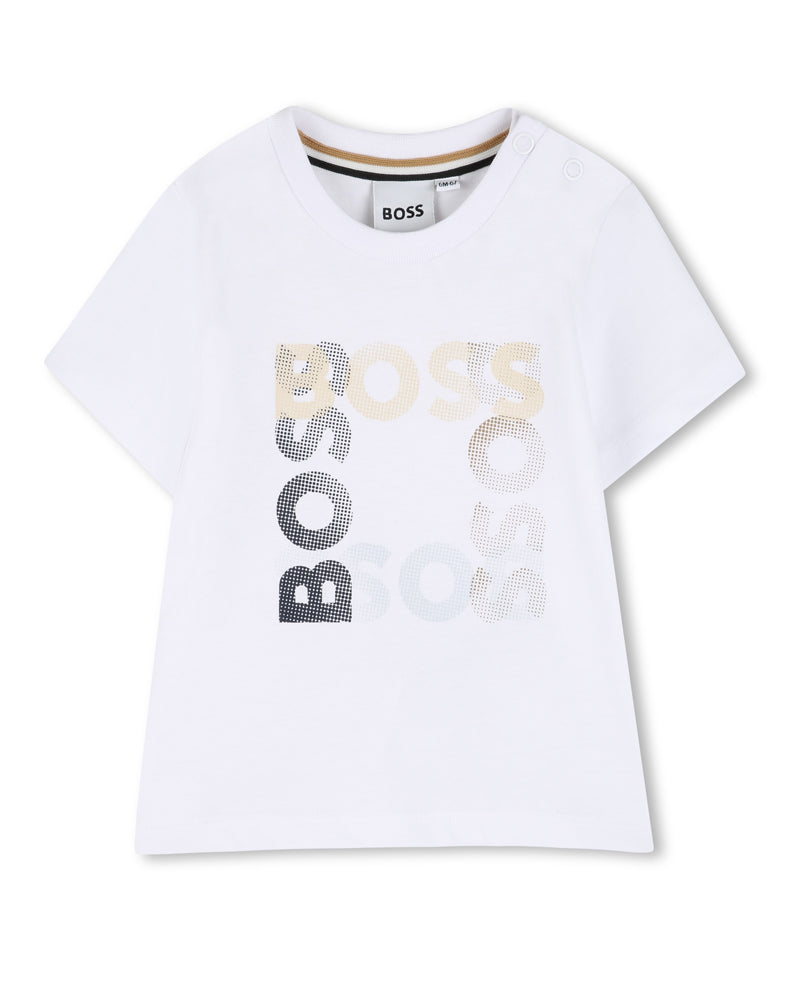 
  
    Boss
  
 Baby Boys White Logo T-Shirt