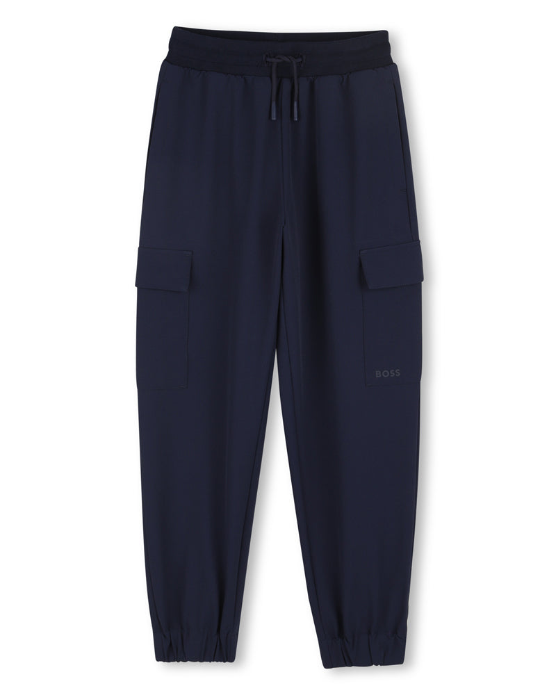 
  
    Boss
  
 Boys Navy Cargo Pants