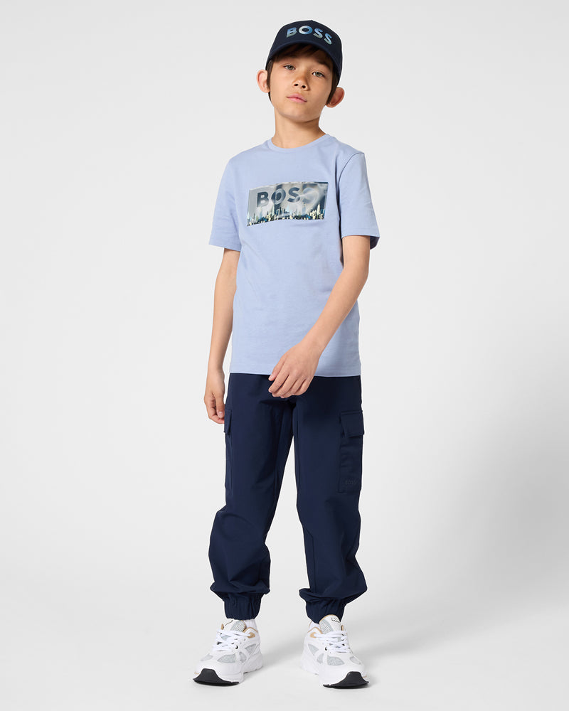 
  
    Boss
  
 Boys Navy Cargo Pants