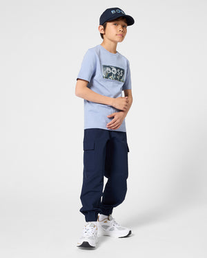 
  
    Boss
  
 Boys Navy Cargo Pants