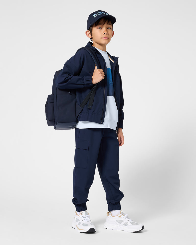 
  
    Boss
  
 Boys Navy Cargo Pants