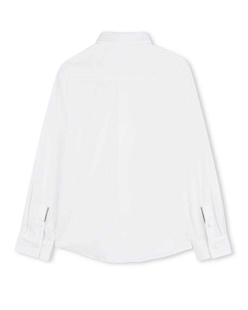 
  
    Boss
  
 Boys White Cotton Shirt