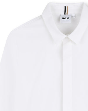 
  
    Boss
  
 Boys White Cotton Shirt