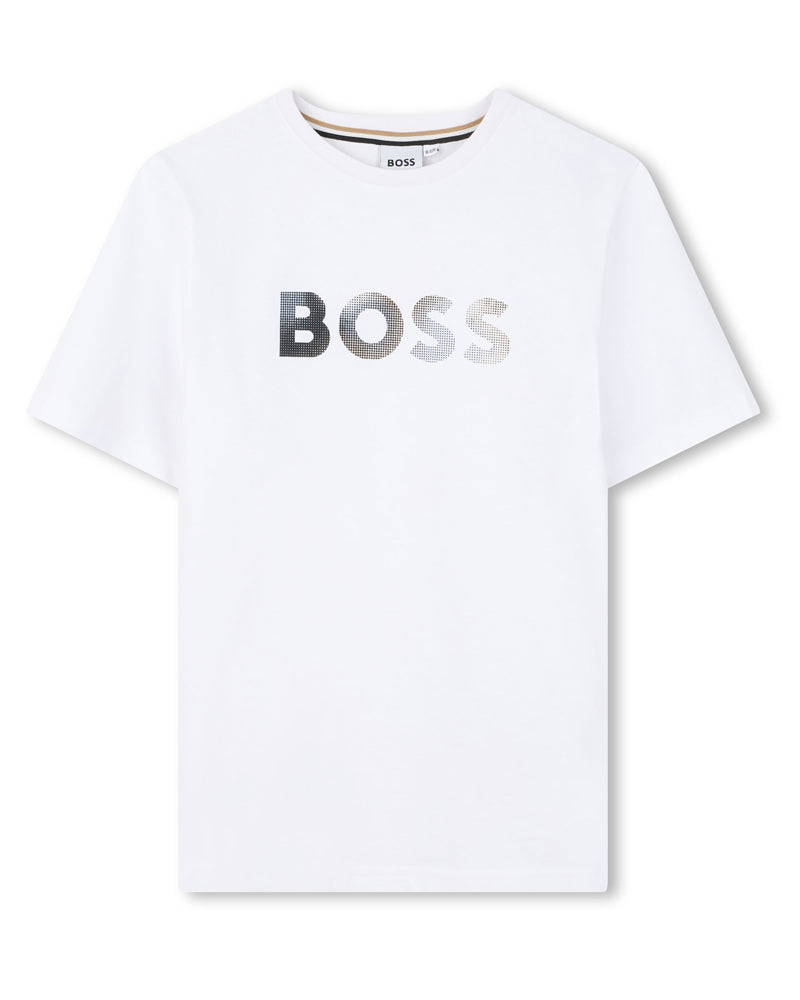 
  
    Boss
  
 Boys White Logo T-Shirt