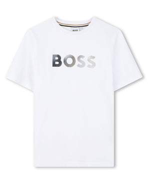 
  
    Boss
  
 Boys White Logo T-Shirt