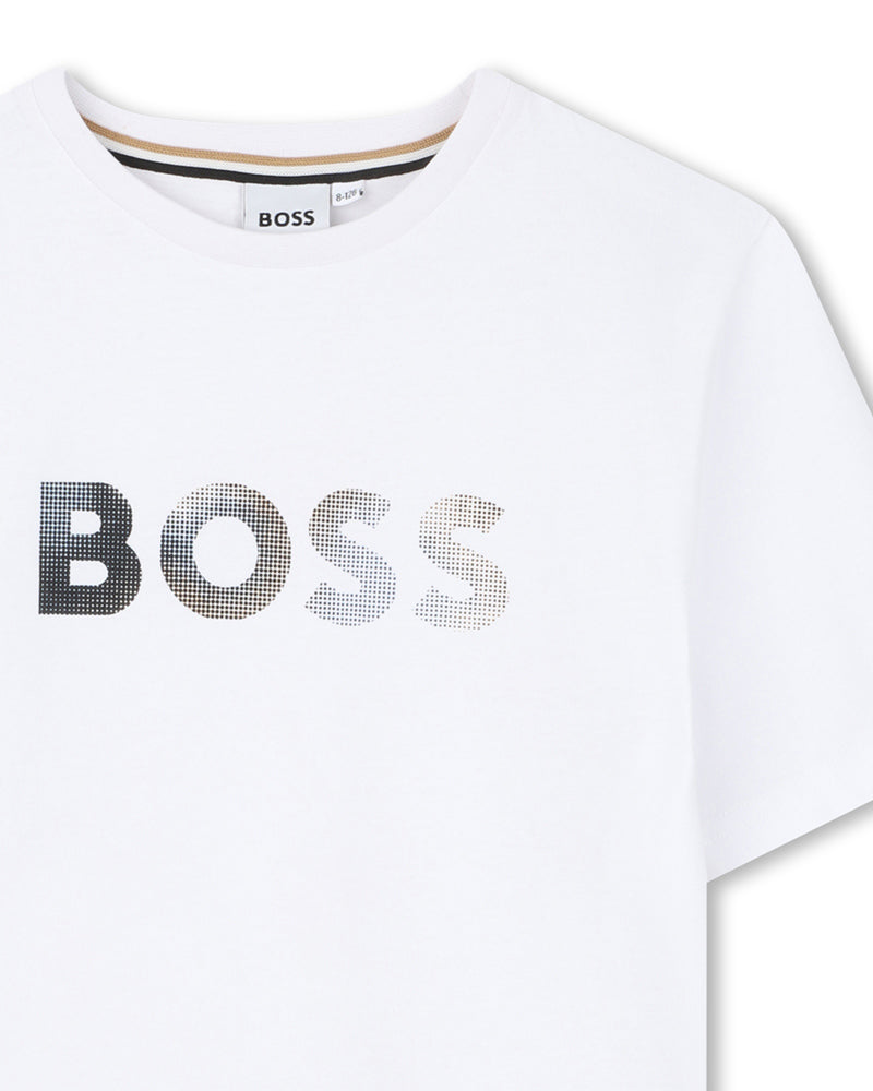 
  
    Boss
  
 Boys White Logo T-Shirt