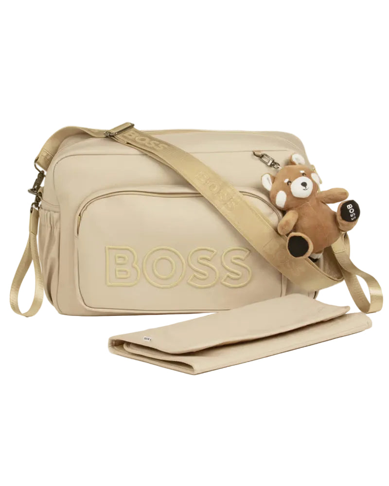 
  
    Boss
  
 Beige Diaper Bag