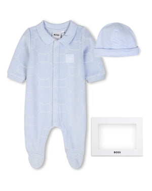 
  
    Boss
  
 Baby Boys Blue Cotton Gift Set